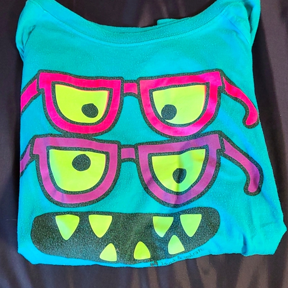 Glow in the dark monster crop top